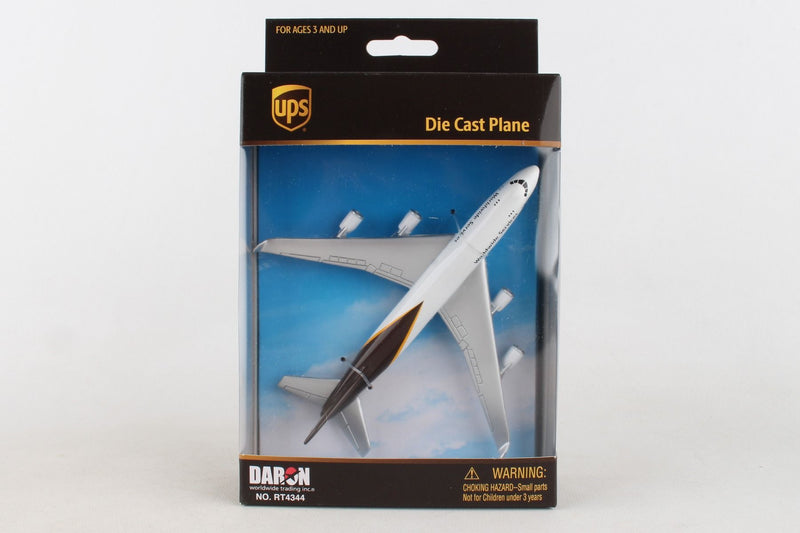 Boeing 747 UPS Airlines Diecast Aircraft Toy Box Front