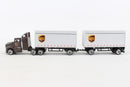 UPS Tandem Tractor Trailer Diecast Toy Left Side View