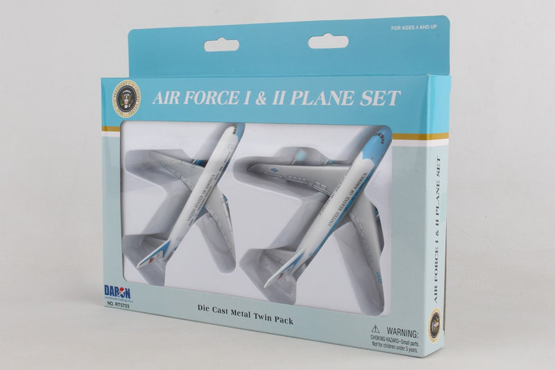 Boeing 747 (VC-25) Air Force One & Air Force Two - 2 Plane Diecast Set Package