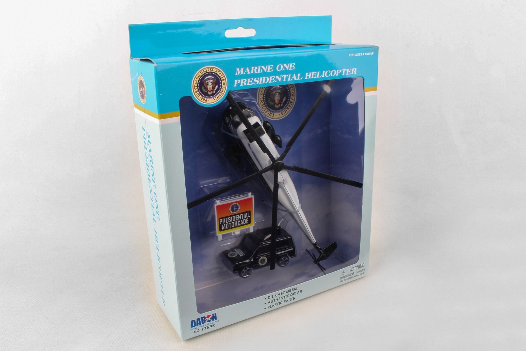 Marine One VH-3D Sea King Diecast Playset Box