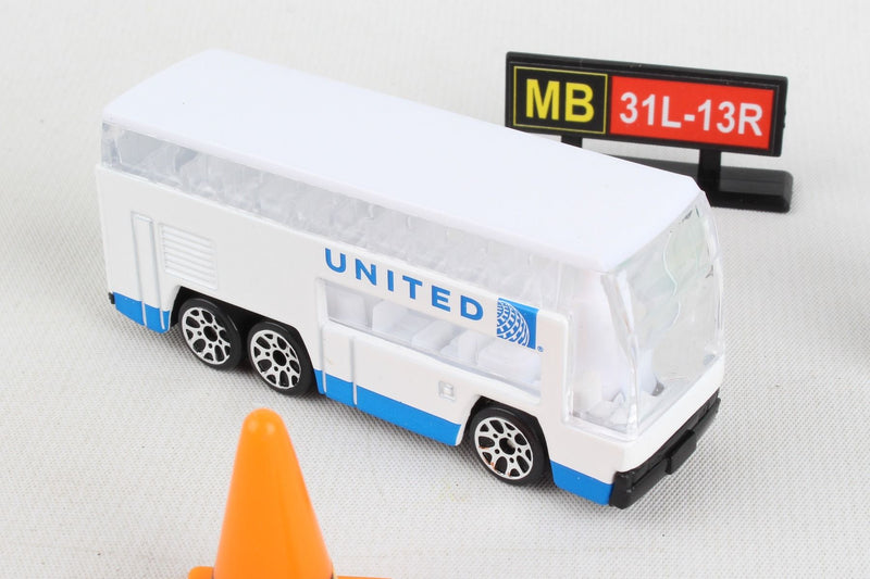 United Airlines Playset Bus Detail