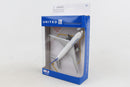 Boeing 777 United Airlines Diecast Aircraft Toy Box Side View