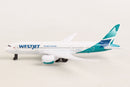Boeing 787 WestJet Airlines Diecast Aircraft Toy Left Side View