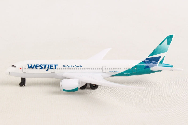 Boeing 787 WestJet Airlines Diecast Aircraft Toy Left Side View