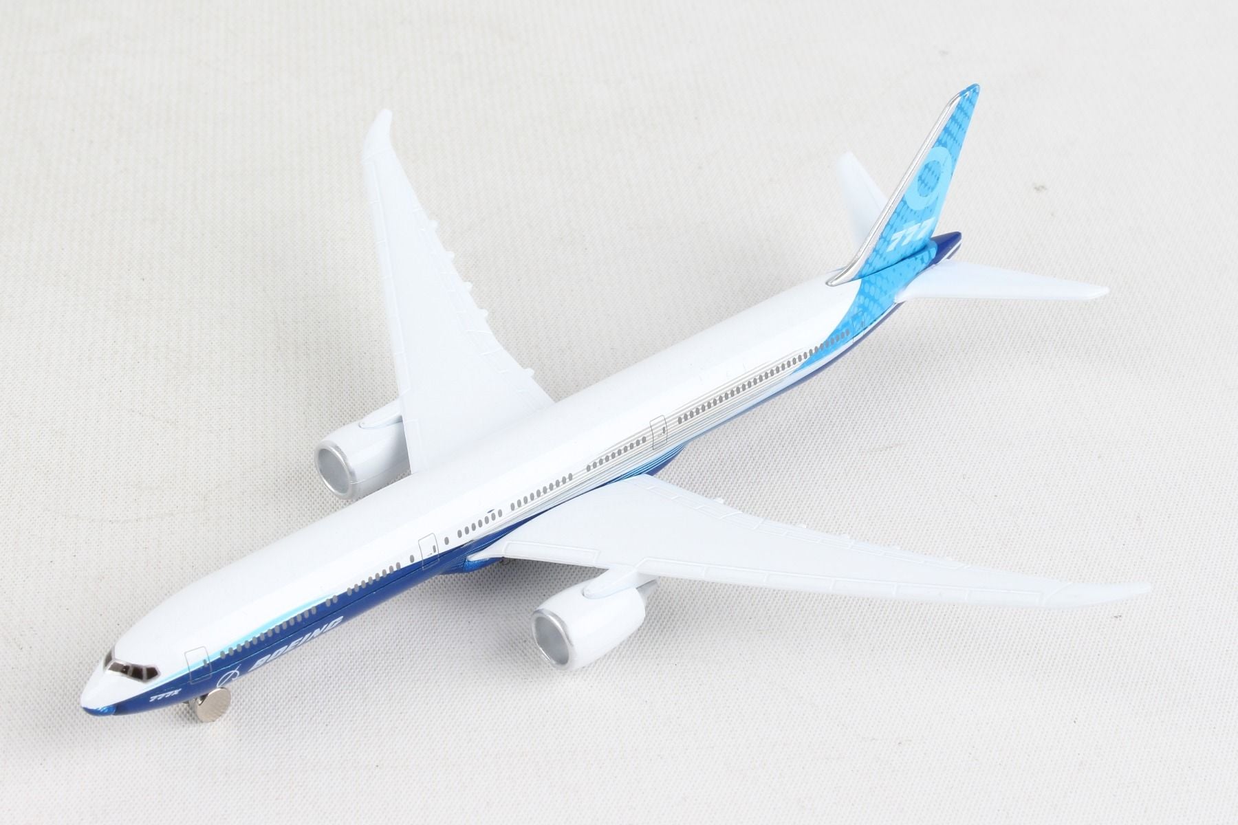 Boeing 777X Diecast Aircraft Toy Left Front View