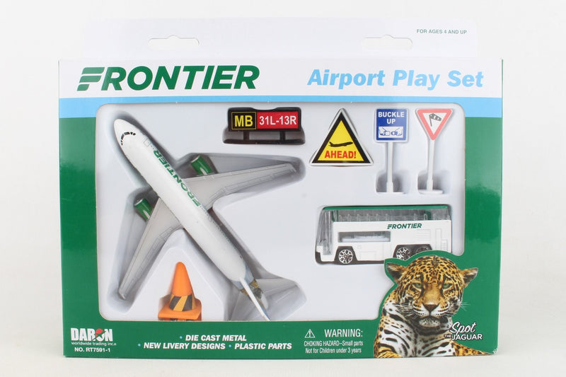 Frontier Airlines Spot The Jaguar Playset Front Of Box