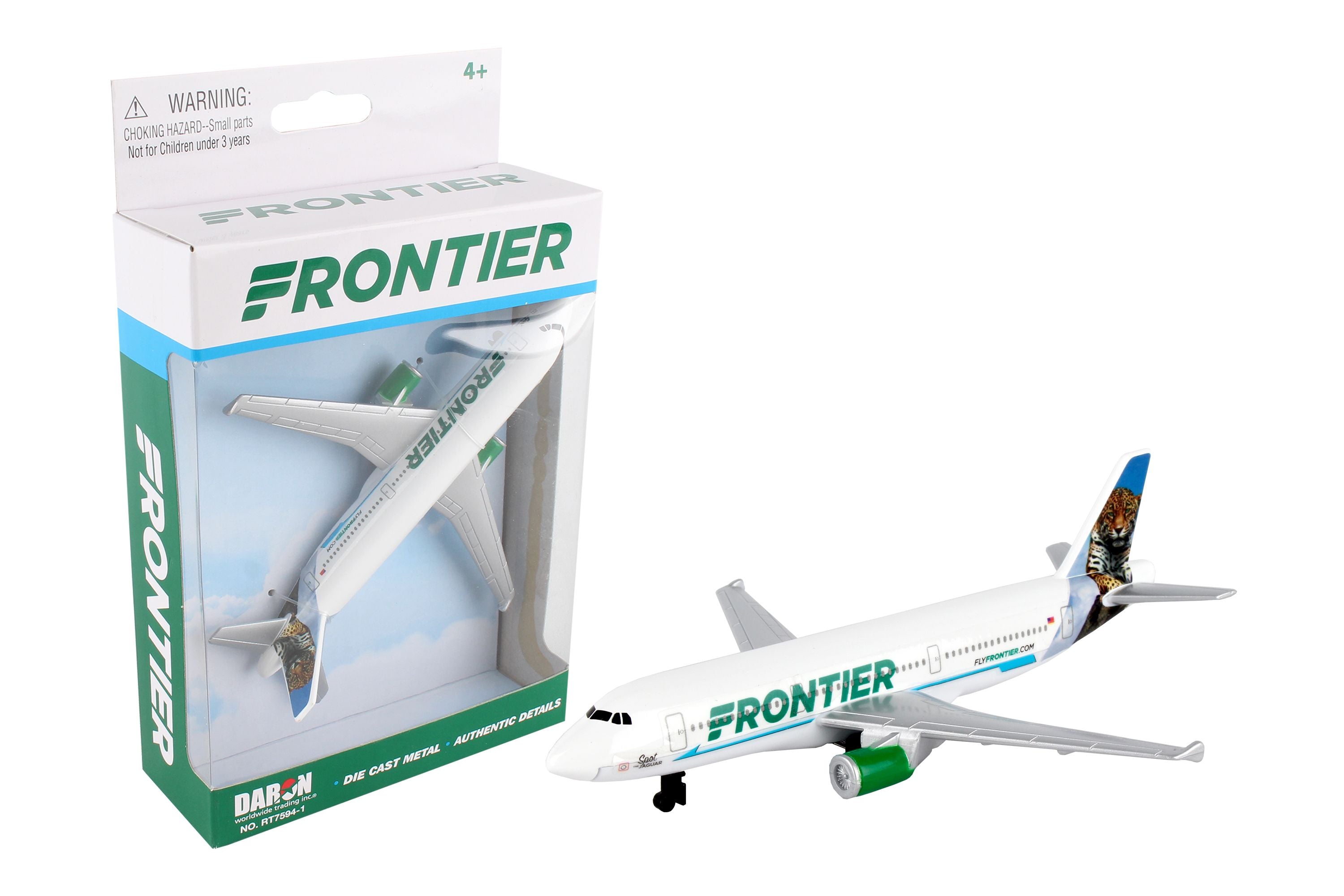 Frontier Airlines Diecast Aircraft Toy