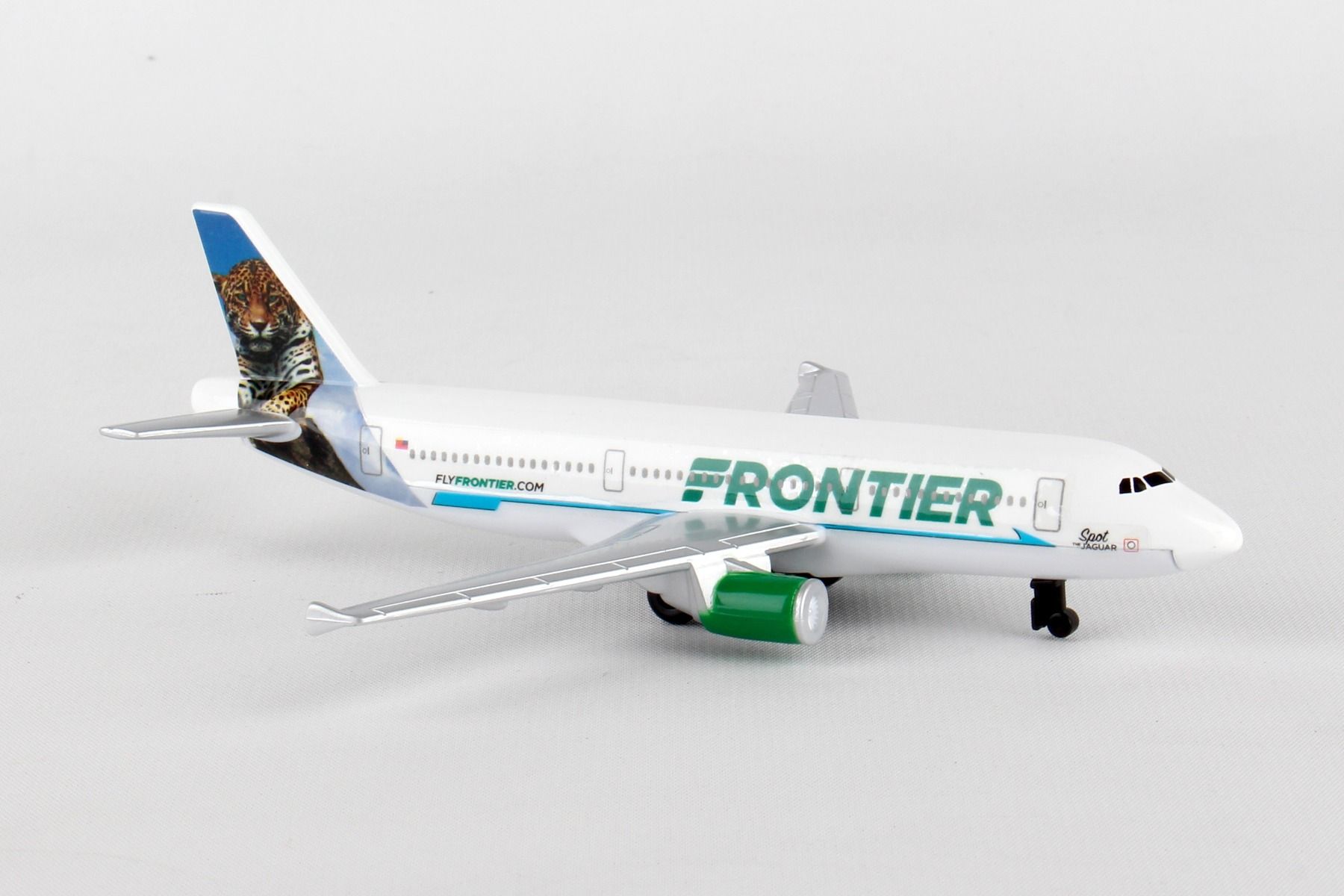 Frontier Airlines Diecast Aircraft Toy Right Front View