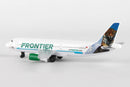 Frontier Airlines Diecast Aircraft Toy Left Rear View