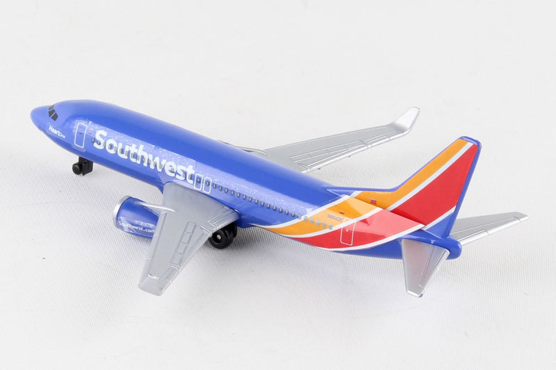 Boeing 737 Southwest Airlines Diecast Aircraft Toy Left Rear View