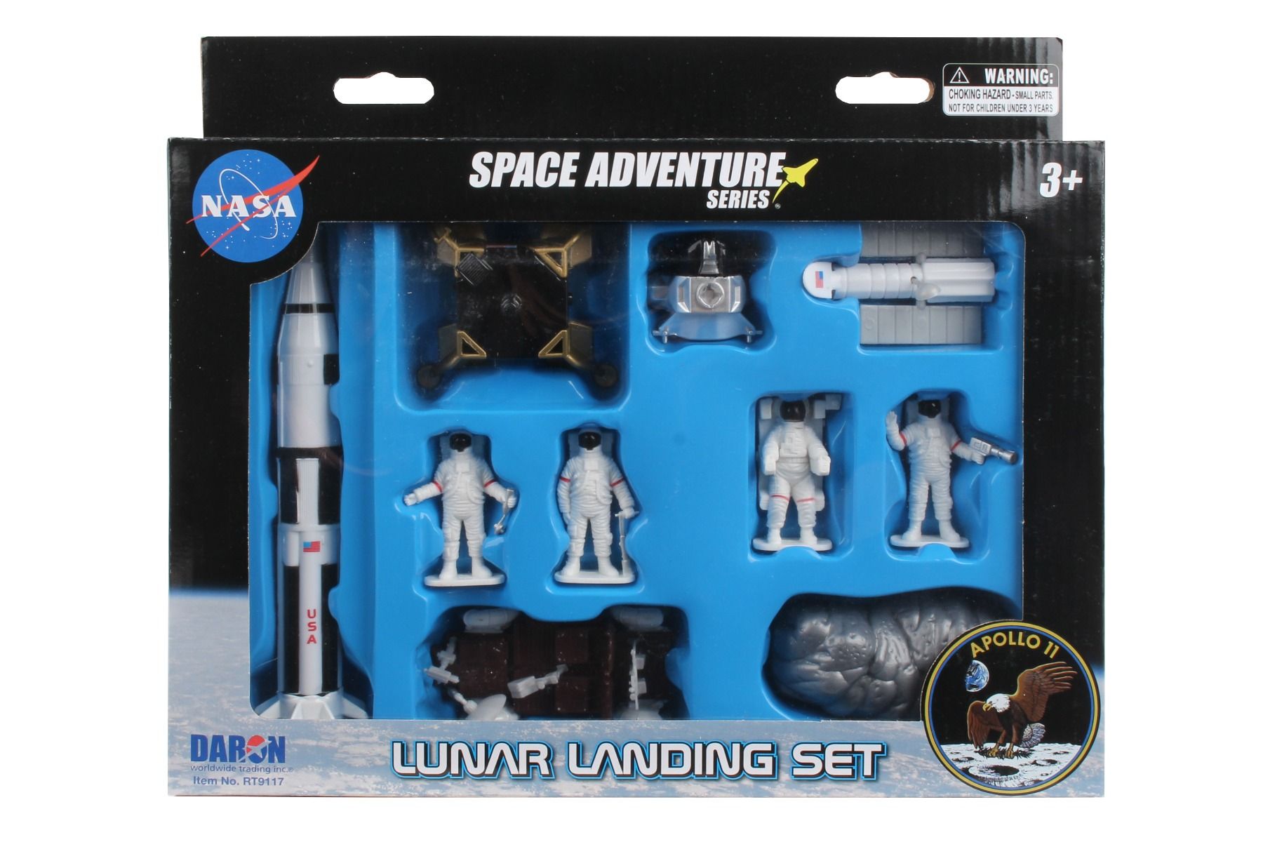 Space Adventure Apollo 11 Moon Landing Playset Packaging