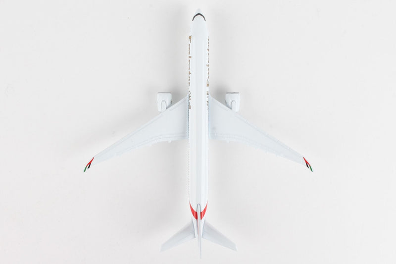 Boeing 777-9 Emirates Diecast Aircraft Toy Top View