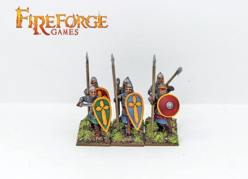 Medieval Russian Infantry, 28mm Plastic Model Figures Spears