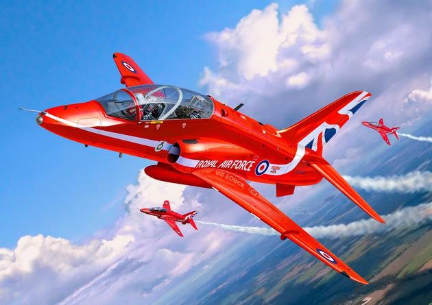 BAe Hawk T.1 Red Arrows 1/72 Scale Model Kit Box Art