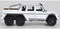 Mercedes-Benz G-Class G63 AMG 6 X 6 (White) 1:24 Scale Diecast Model Car By Welly Right Side View