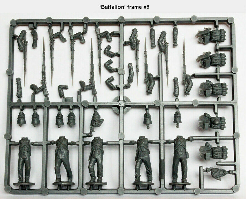 Napoleonic French Infantry Battalion 1807 – 1814, 28 mm Scale Model Plastic Figures Battalion Sprue