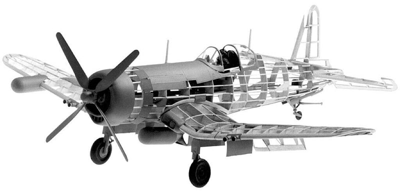 Grumman F6F Hellcat Balsa Wood Kit  Completed Example