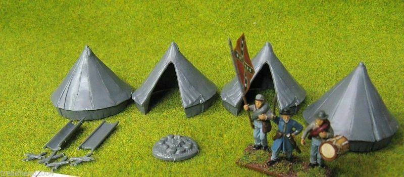 Bell Tents 28mm Scale Scenery Example