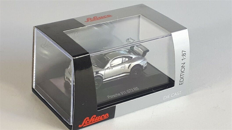 Porsche 911 GT3 RS (997) (Silver) 1:87 (HO) Scale Diecast Model Packaging