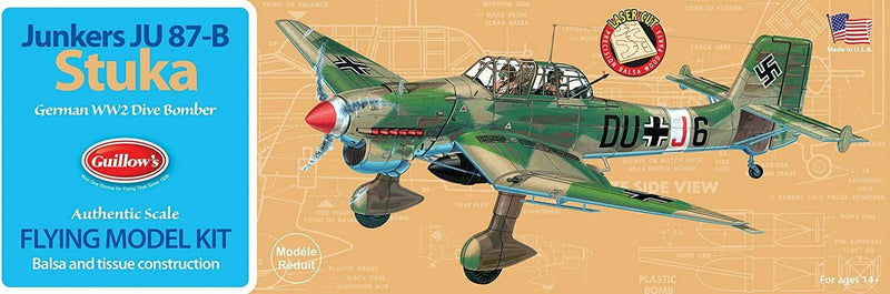 Junkers Ju 87B Stuka Balsa Wood Kit