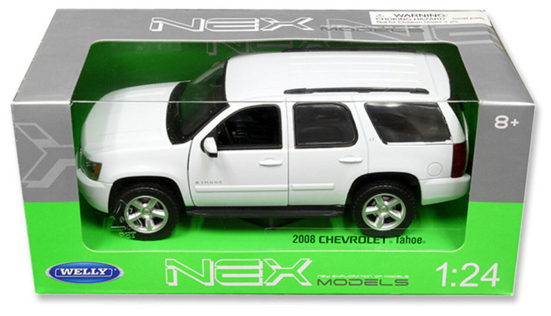 Chevrolet Tahoe 2008 (White) 1:24 - 27 Scale Diecast Car