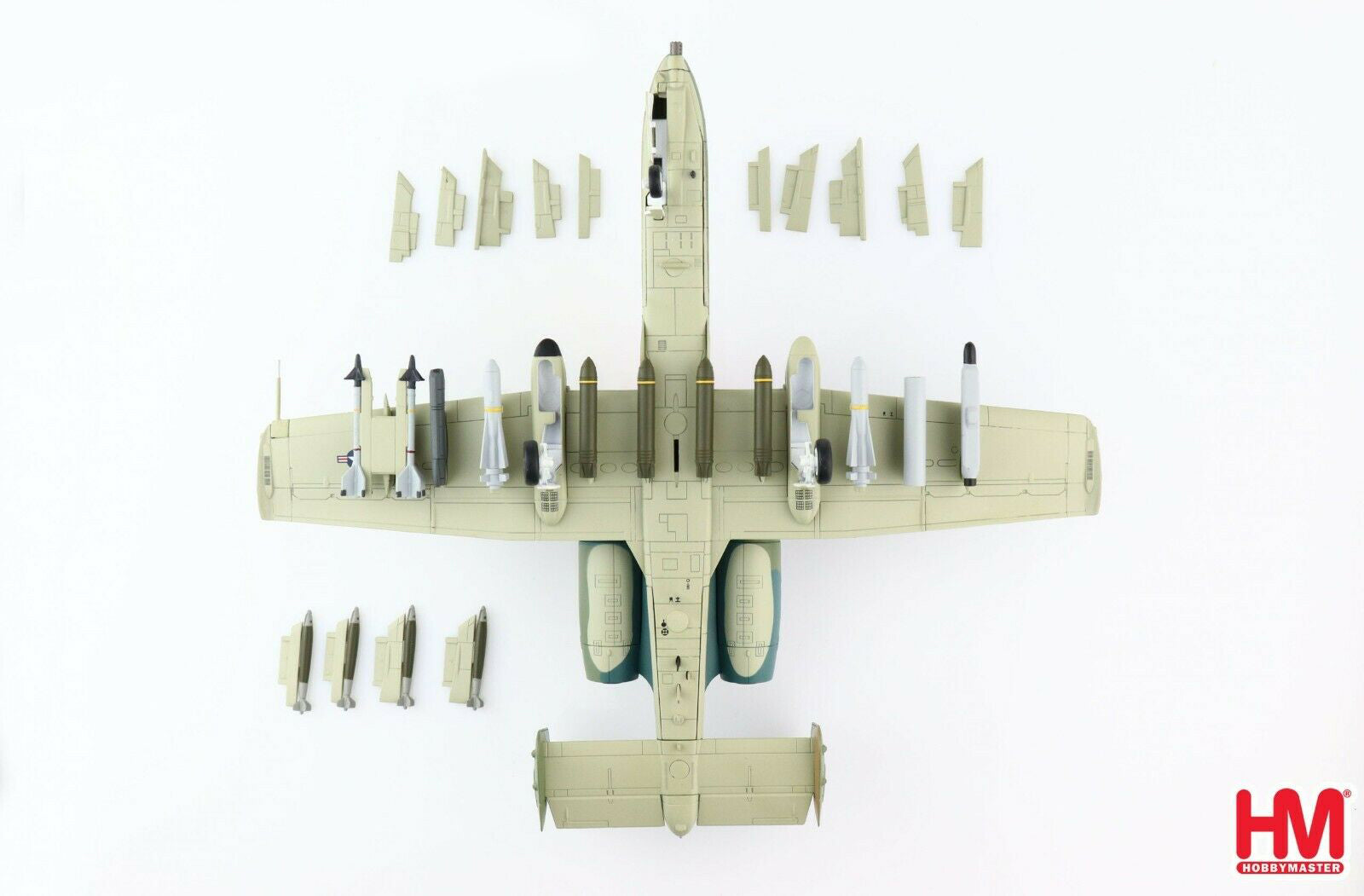 Fairchild Republic A-10C Thunderbolt II “Demo Team 2021”, 1:72 Scale Diecast Model Bottom View