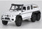 Mercedes-Benz G-Class G63 AMG 6 X 6 (White) 1:24 Scale Diecast Model Car By Welly Left Front View