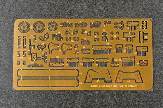 HMS Kent F78 Type 23 Frigate, 1:700 Scale Model Kit Photo Etch Parts