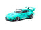 Porsche RAUH-Welt BEGRIFF (RWB) 993 #98 Lomianki (Turquoise) 1:64 Scale Diecast Car Left Front View