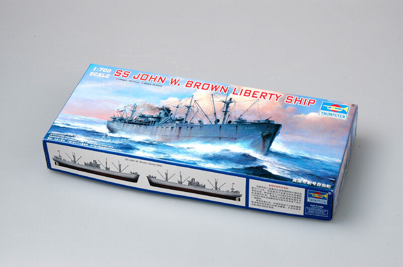SS John W Brown WWII Liberty Ship, 1:700 Scale Model Kit