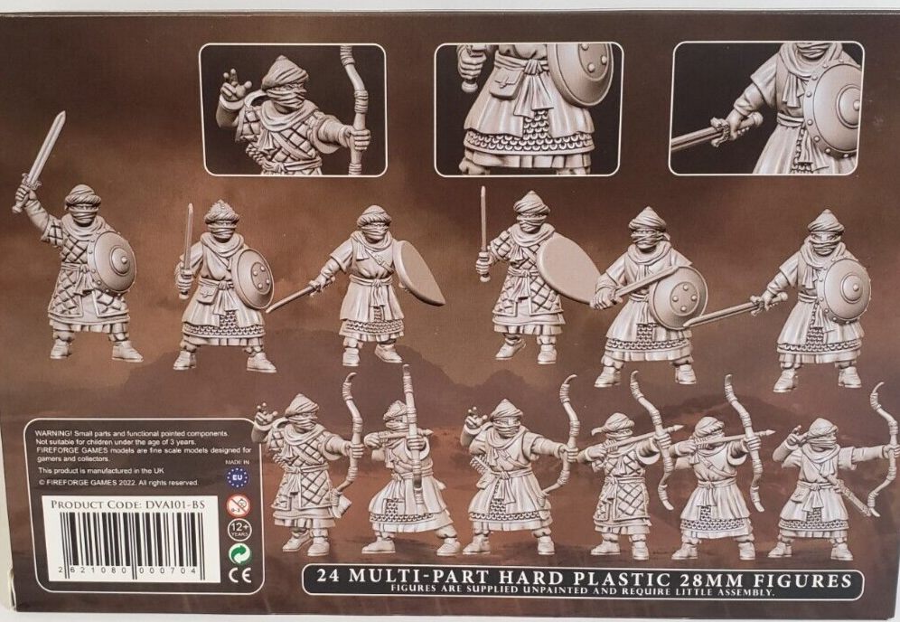 Berber Infantry, 28mm Model Figures Back Of Box