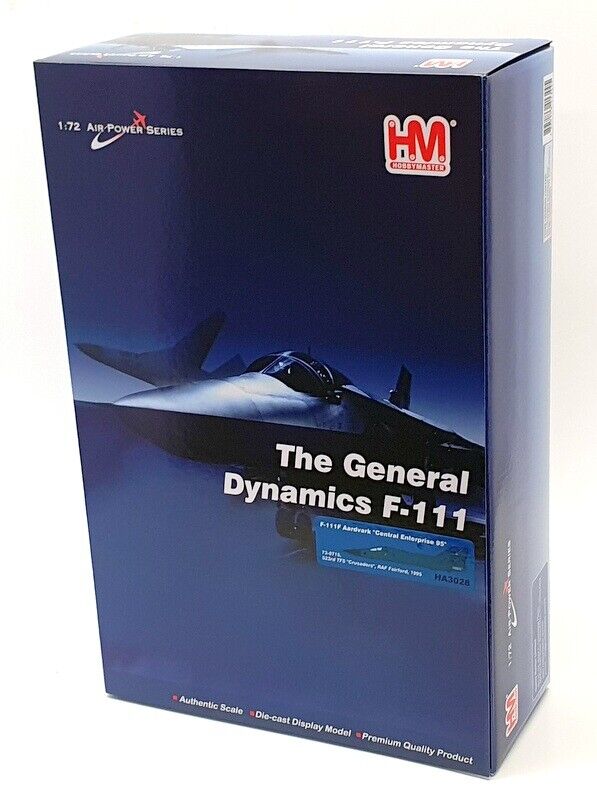 General Dynamics F-111F Aardvark 523rd TFS “Crusaders”, 1:72 Scale Diecast Model Box