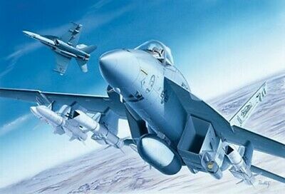 Boeing F/A-18E Super Hornet, US Navy, 1/72 Scale Model Kit Box Art