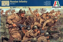Russian Infantry WWII, 1/72 Scale Plastic Figures By Italeri