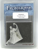 Frostgrave Herald of the Red King, 28 mm Scale Model Metal Figure Blister Package