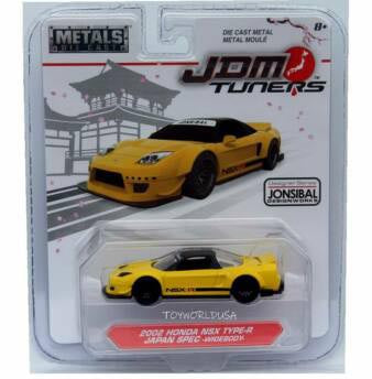 2002 Honda NSX Type-R Japan Spec Widebody (Yellow),1:64 Scale Diecast Car