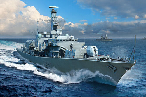 HMS Westminster F237 Type 23 Frigate, 1:700 Scale Model Kit Box Art