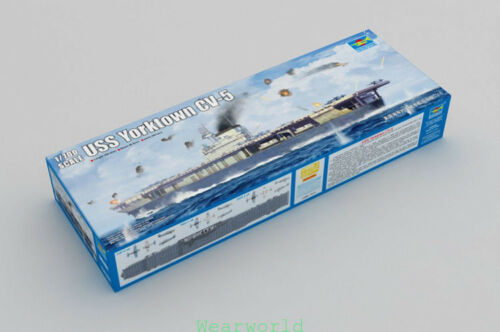 USS Yorktown Aircraft Carrier CV-5,1:700 Scale Model Kit By Trumpeter