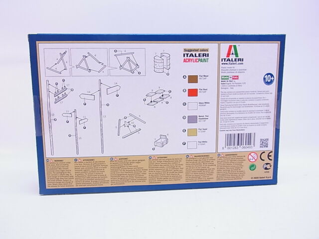 WWII Battlefield Accessory Set 1/72 Scale Back Of Box