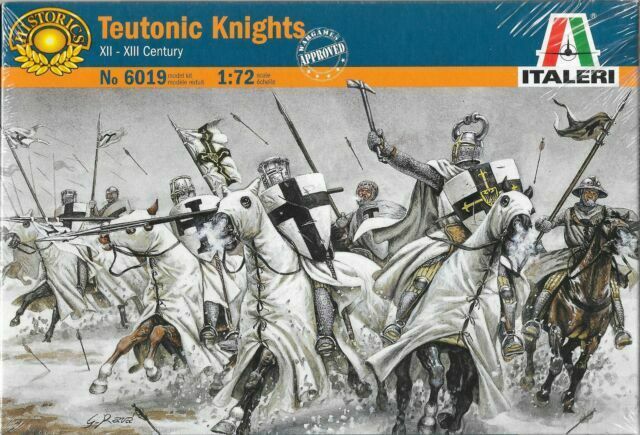 Teutonic Knights 12th – 13th Century, 1/72 Scale Plastic Figures By Italeri