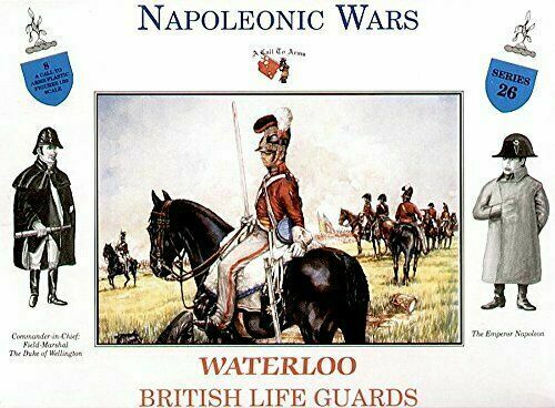 Napoleonic Wars: Waterloo British Life Guards 1/32 (54 mm) Scale Model Plastic Figures By A Call  To Arms
