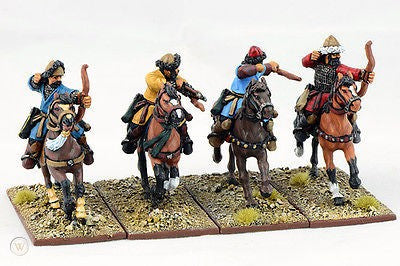 SAGA Saracen Starter Warband 4-Point, 28 mm Scale Metallic Figures Mounted Bowman C;pse I[