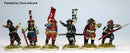 Samurai (1550 – 1615) Ashigaru Command, 28 mm Scale Model Metal Figures