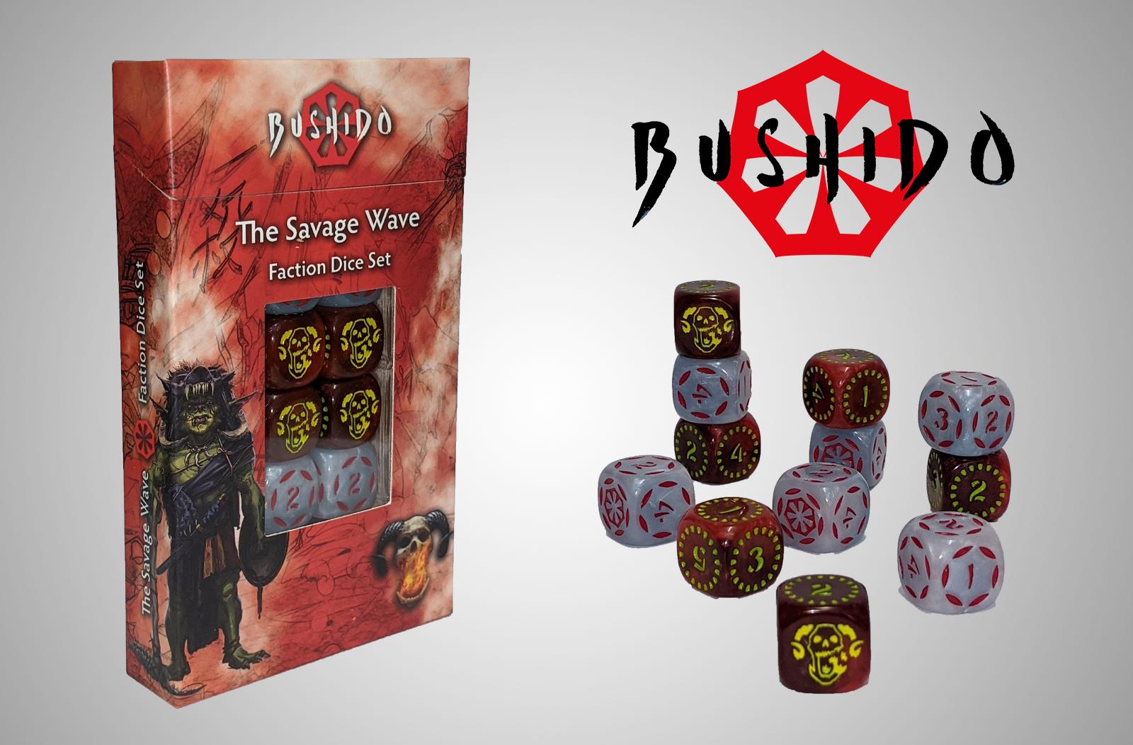 Bushido The Savage Wave Faction Dice Set