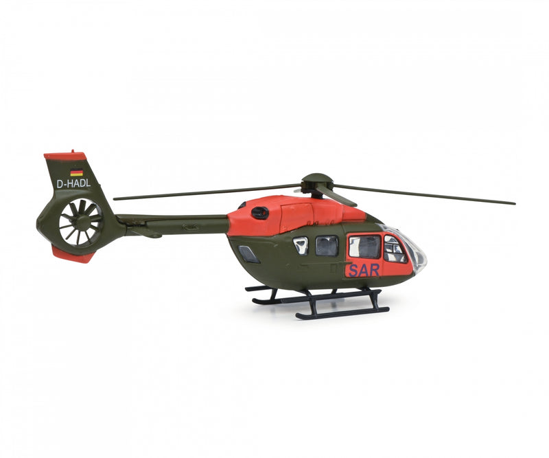 Military Search And Rescue Set, 1:87 (HO) Scale Diecast Models Airbus SAR Helicopter Right Side View