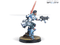 Infinity CodeOne O-12 Shona Carano, Aristeia! Swordmaster (Submachine Gun) Miniature Game Figure Side View