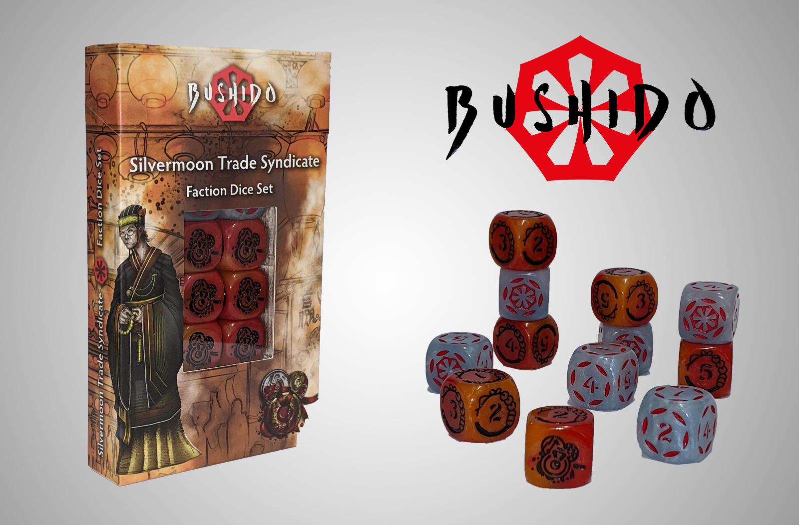 Bushido Silvermoon Trade Syndicate Faction Dice Set