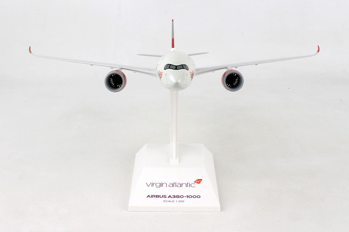 Airbus A350-1000 Virgin Atlantic  1:200 Scale Model By Skymarks Front View