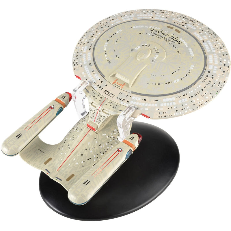 Star Trek Starships Collection Issue 1, USS Enterprise NCC-1701D Diecast Model Right Rear View