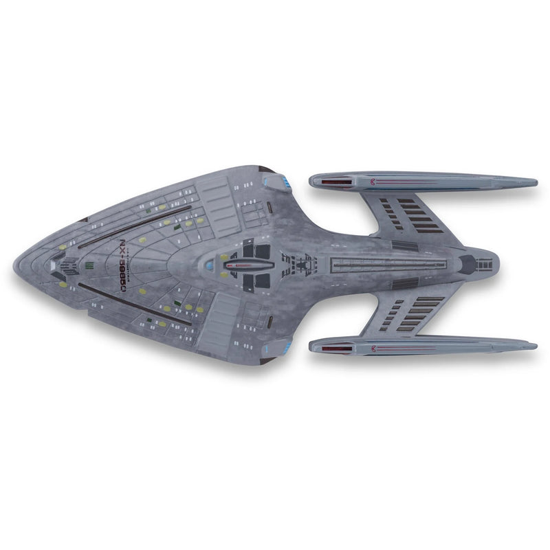 Star Trek Official Starship Collection Issue 25, USS Prometheus NX-59650 Diecast Model Top View No Stand